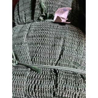 (แบ่งขายเป็นกิโลกรัม) 1 นิ้ว​ เชือกหนา​ แน่น​ อย่างดี เบอร์18 สีขี้่ม้า ด้ายใหญ่ อวนไก่ ล่อมไก่