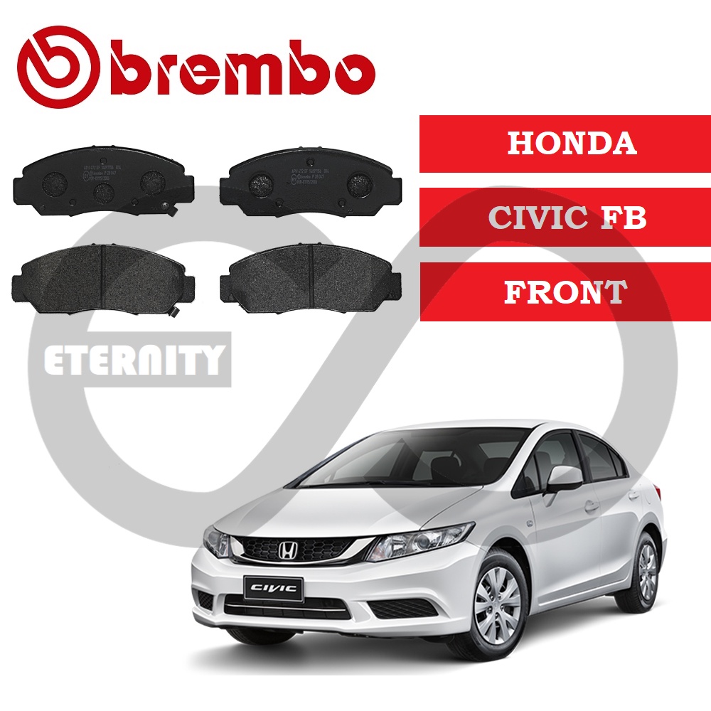 ผ้าเบรค Brembo - H/D Civic FB 1.8/2.0 TRO 2012~15