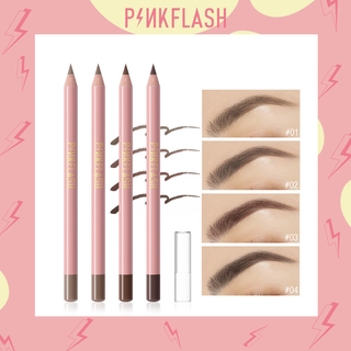 Pinkflash ดินสอเขียนคิ้ว กันน้ำ ติดทนนาน 4 สี