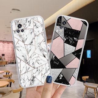 สีสันเรียบง่าย เคส VIVO V20 V2025 V2024 V2040 เคสโทรศัพท์เคสกันกระแทกซิลิโคนใสนุ่มเต็มกล้องปก 301-1