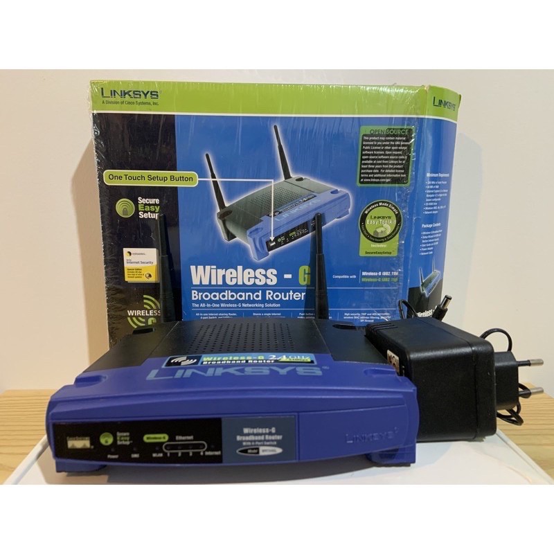 LINKSYS WirelessG Broadband Router With 4Port Model WRT54GL Shopee