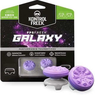 Kontrol&amp;freek CQC FPS KF Freek Galaxy Purple สําหรับคอนโทรลเลอร์ Xbox One และ Xbox Series X | ปุ่มกดนิ้วโป้ง 2 ประสิทธิภาพ | 1 เอวสูง 1 กลางสูง | สีม่วง