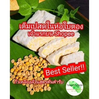 🔥ขายดีสุด!! [1 ชุดมี 10 ชิ้น] เต็มเปหรือเทมเป้ ถั่วเหลืองล้วนสูตรต้นตำรับ ชิ้นละ 50 กรัม Homemade 100%