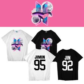 เสื้อยืดแขนสั้น พิมพ์ลาย Bts AMRY ทรงหลวม สไตล์เกาหลี สําหรับเด็กผู้ชาย และเด็กผู้หญิง