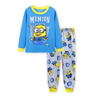 น่ารัก Despicable Me Minion ชายหญิงชุดนอนเด็กวัยหัดเดินชุดนอ…