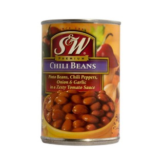 S&amp;w Chili Bean 439g  เอสแอนด์ดับเบิลถั่วพริก 439 กรัม