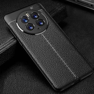 เคสโทรศัพท์ซิลิโคน TPU แบบนิ่ม ผิวลิ้นจี่ กันกระแทก สําหรับ Huawei Mate 50 Pro Mate50