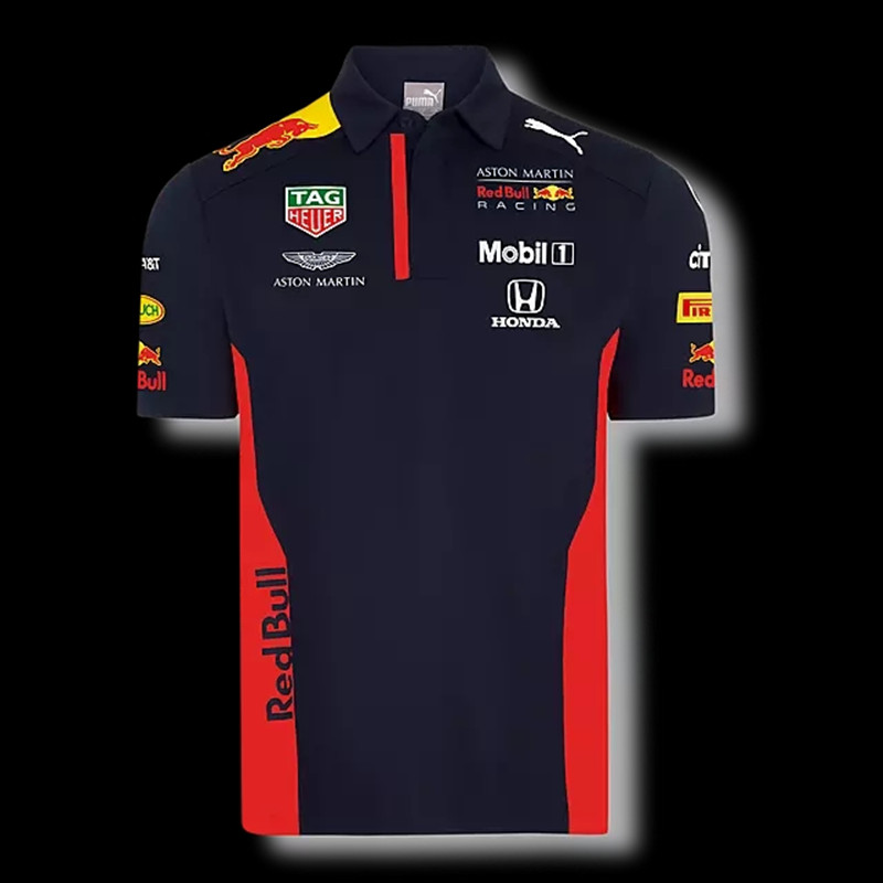 F1 Red Bull Racing Red Bull 2020 ใหม่ผู้ชายแห้งเร็วแขนสั้นปกเสื้อโปโล