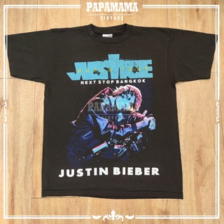 [ Justin Bieber ] /3 JUSTICE WORLD TOUR LIVE IN BANGKOK 2022 Bootleg เสื้อวง เสื้่อทัวร์ จัสติน บีเบอร์ papamama vintage