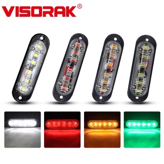 VISORAK 12V 24V LED Side Marker Warning Light Amber Green Red For Offroad Car SUV 4x4 Ford Volvo Scania Heavy Truck Lorr