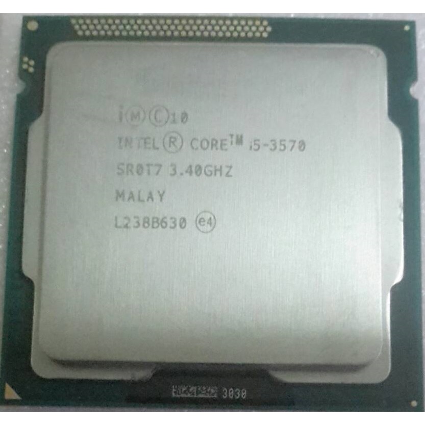 CPU  Intel Core i5-3570 (Gen 3) 3.4GHz Turbo 3.8GHz Cache 6MB socket LGA 1155 4Core 4Threads