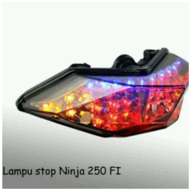 Ninja Injection f1 250r z250 z300 โคมไฟหยุด led พร้อมไฟเลี้ยวสีเหลือง