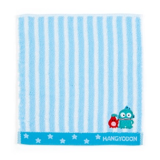 ผ้าขนหนูจิ๋ว ลายทางปักมุม hg  Hangyodon 20 x 20 x 0.4 ซม.