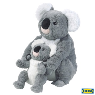 🔥พร้อมส่ง🔥IKEA_SÖTAST เซอทัสต์ ตุ๊กตาโคอาลาแม่ลูก ตุ๊กตาผ้า ตุ๊กตาหมี ขนาด 25 ซม.