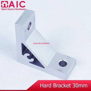 Hard Bracket 30 mm สีเงิน/สีดำ ฉากยึด @ AIC ผู้นำด้านอุปกรณ์ทางวิศวกรรม