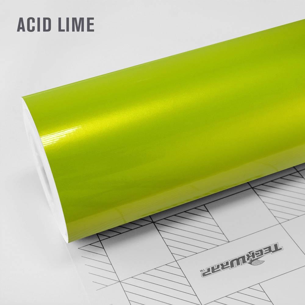 Teckwrap USA Gloss Acid Lime RB07 CAR BIKE LAPTOP SMART PHONE สติกเกอร์ไวนิล