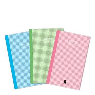 สมุดปกแข็ง รุ่น HV-51007 70 แกรม แพ็ค 3 เล่ม Hardcover book model HV-51007 70 gsm. Pack of 3 books.