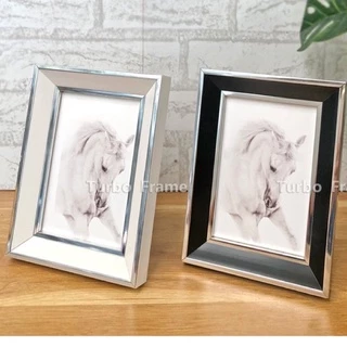 Turbo frame ทรงเฉียงขนาดภาพ 3.5x5", 4x6” ,5x7” ,6x8”, A5 ,สีเงินรมดำ, สีโรสโกลด์ ,สีขาว , สีดำ,สีเงินวาว