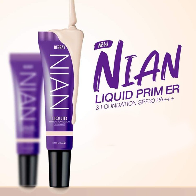 Deesay Nian Liquid Primer & Foundation SPF30 PA+++ รหัส F224-1 | Shopee Thailand