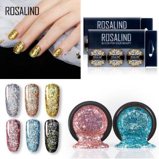 6 ชิ้น/ชุด rosalind diamond ชุดสียาทาเล็บเนื้อเจลสําหรับใช้ติดตกแต่งเล็บ