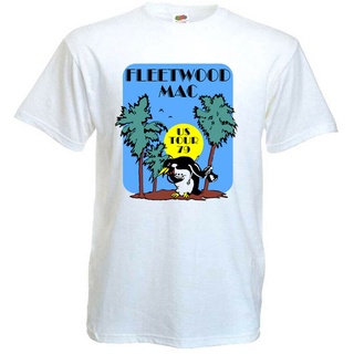 เสื้อยืดผ้าฝ้ายCOTTON เสื้อยืด ลาย Fleetwood Mac Tusk Tour 79 สีขาว สไตล์เกาหลีS-5XL