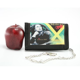 สินค้าราสต้า Wallet Fabric Chain Jamaica Flag กระเป๋าสตางค์ BOB MARLEY ﻿﻿4×5 นิ้ว มีสายโซ่คล้องกางเกง