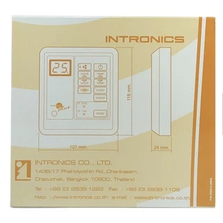 รีโมทคอนโทรล , รูมแอร์ , เทอร์โมรูม ชนิดมีสาย ยี่ห้อ INTRONICS รุ่น DT-04