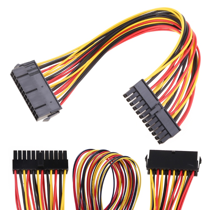 Dudu Atx 24-Pin Male To Female สายเคเบิ้ลพาวเวอร์ซัพพลายเชื่อมต่อเมนบอร์ด Psu