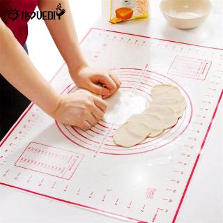 [DS] Silicone Pastry Baking Mat / Extra Thick non-stick Baking Mat / Measurement Fondant Mat / Pizza,Dough,Pie Crust,Rolling Pad / Cake Cooking Tools / Kitchen Gadgets Accessories