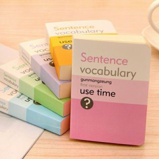 สมุดจดคำศัพท์ 2,000 คำ Sentence Vocabulary Word Book