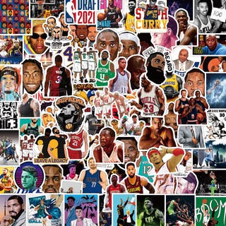 สติ๊กเกอร์ NBA บาสเกตบอลดาวกันน้ํา 50 ชิ้น (2 แบบ)