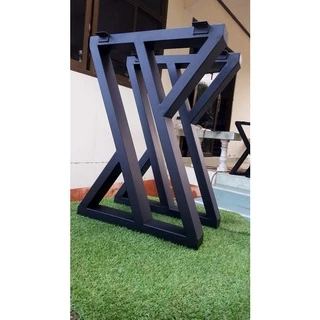 MPT-Steel ขาโต๊ะเหล็กสำเร็จรูป ทรง ZX Model 1คู่ (2ขา) สีดำด้าน ทำจากเหล็กกัลวาไนท์ แข็งแรง ทนทาน กันสนิมม