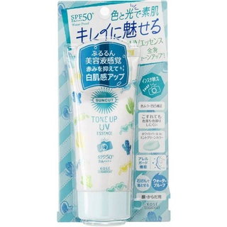 Kose suncut tone up UV essence spf50+ allergy cut,  mint green　80g.