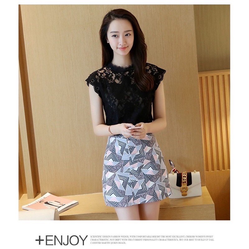 พร้อมส่ง เสื้อลูกไม้แขนกุดรุ่นใหม่ เสื้อลูกไม้ทั้งตัว มี4สี ใส่ออกงานได้ (มีไซส์สาวไซส์ใหญ่)