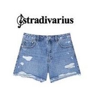 Stradivarius : Shorts High Waist  with Rips  Shorts