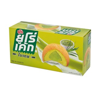 ยูโร่เค้กใบเตย ขนาด 17 กรัม กล่อง x 12 ชิ้น Euro Pandan Cake, 17 grams, box x 12 pieces