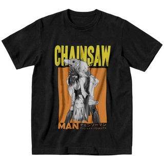 เสื้อยืดผ้าฝ้ายพรีเมี่ยม เสื้อยืด พิมพ์ลาย Chainsaw Man สําหรับผู้ชาย#39; s เสื้อยืดแขนสั้น ผ้าฝ้าย พิมพ์ลายกราฟิก อนิเม