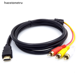 【OST】อะแดปเตอร์สายเคเบิล Hdmi ตัวผู้ เป็น 3 RCA วิดีโอเสียง AV 1.5 เมตร สําหรับ 1080P HDTV