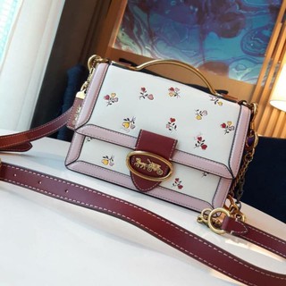 COACH 2508 RILEY TOP HANDLE 22 WITH HEART FLORAL PRINT