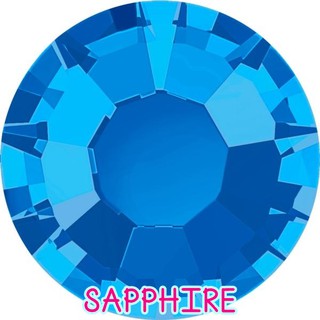 SAPPHIRE คริสตัล เพชรรีดร้อน คริสตัลตกแต่งเสื้อผ้า คริสตัลตกแต่งเล็บ คุณภาพดี เกรด TOP DMC ใช้แทน Swarovski ได้