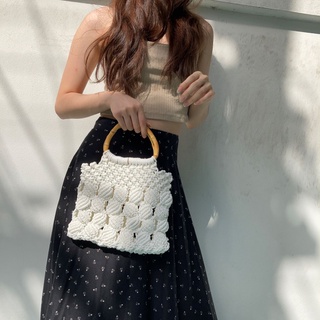 macrame vine pattern handbag (เชือกฝ้ายใหญ่)