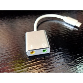 ตัวแปลง Type-C และแบบ USB (เป็นตัวเลือกนะคะ) ไมค์ หูฟัง Type-C Sound Card