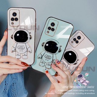 เคส vivo v21 5g เคส vivo v21 5g เคส vivo v21 4g with Foldable bracket phone case astronaut YHY1