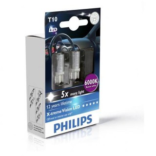 SMD T10 Philips X-treme Vision W5W 6000K Xenon White