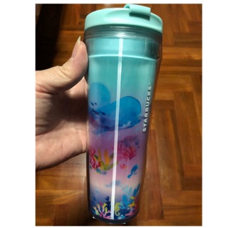 [ของแท้] แก้ว Srarbucks 3 มิติ (ดูวิดีโอ) รุ่น Sea world