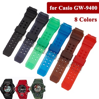 สายนาฬิกาข้อมือ ยางนิ่ม เรซิน อุปกรณ์เสริม สําหรับ Casio GW-9400 Cat Man Series