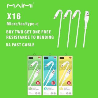 สาย USB Maimi x16 ใช้สำหรับ Samsung iPhone type c