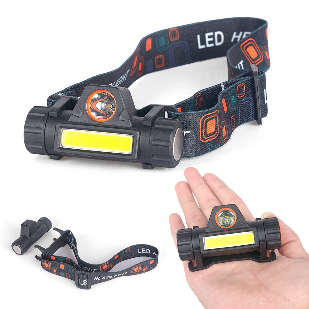 #b36 ไฟฉายคาดหัว Q5 ไฟฉายคาดหัว Q5+COB 1500LM YC129 USB Rechargeable Mini Headlight ไฟคาดหัว