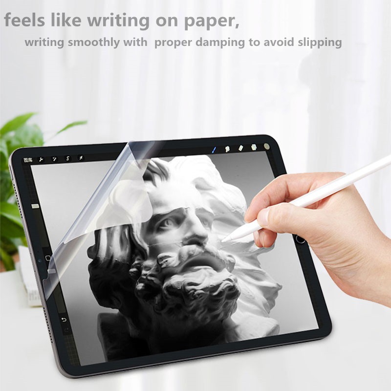 กระดาษเช่น ฟิล์มกันรอยหน้าจอ iPad ป้องกันหน้าจอ iPad air 4 Matte PET จิตรกรรมเขียนสําหรับ iPad 8th g