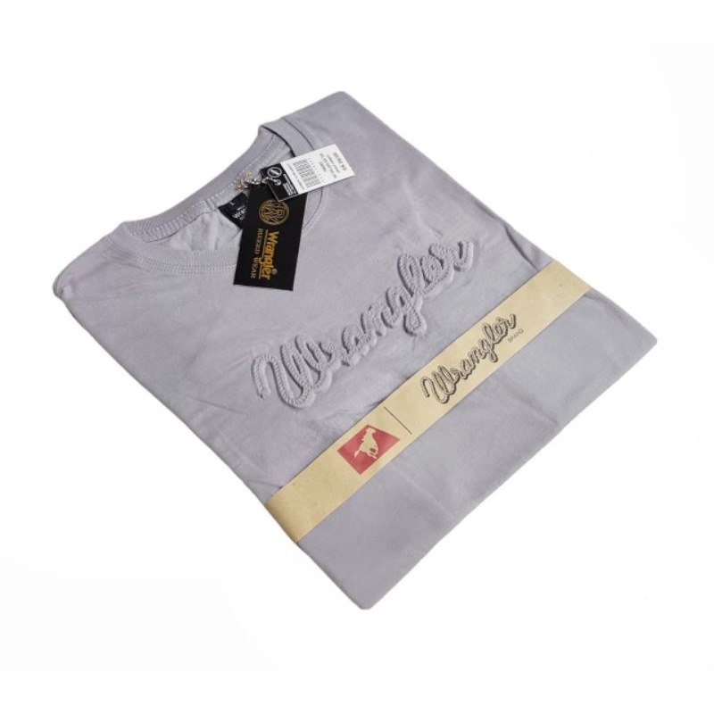 Katun WRANGLER เสื้อยืด ORIGINAL PREMIUM WRANGLER เสื้อยืด EMBOS/TIMBUL/PREMIUM WRANGLER เสื้อยืด FU